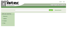 Tablet Screenshot of metabuscador.istec.org